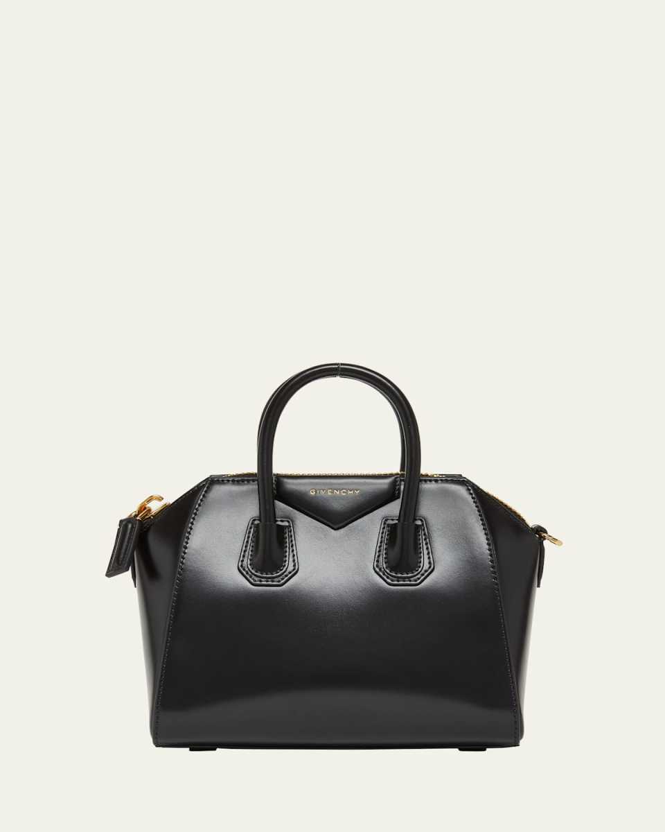 Antigona Mini Tote Bag in Box Leather